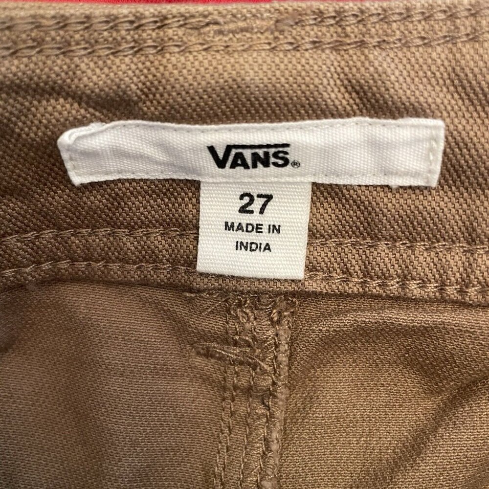 VANS In the Know Dark Beige PANTS New Khakis Mens Size 27 x 26 Skater Gorpcore - Picture 6 of 7